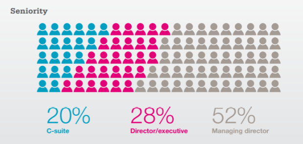 Seniority of NAFIS attendees: 20% C-suite, 28% director/executive, 52% managing director